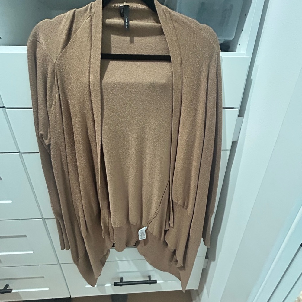 Maurices Camel Open Front Cardigan